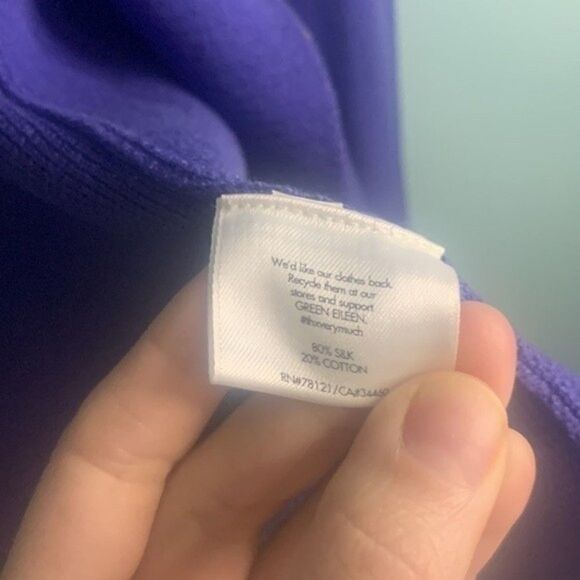 Eileen Fisher Silk Blend Waterfall Cardigan - Picture 5 of 5